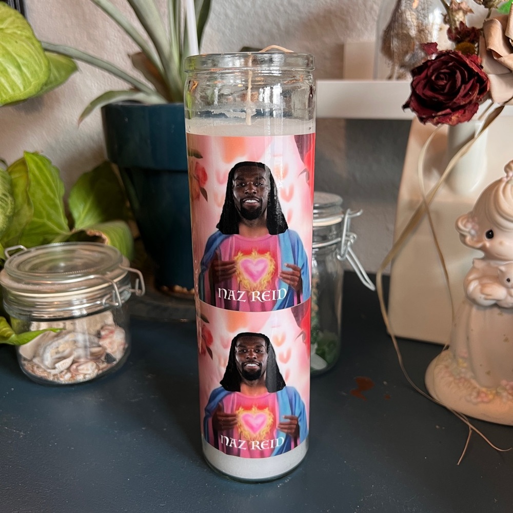 Decorative Prayer Candle with Naz Reid